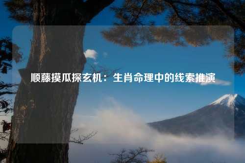 顺藤摸瓜探玄机：生肖命理中的线索推演