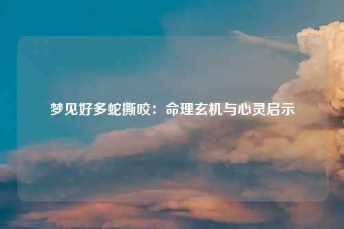 梦见好多蛇撕咬：命理玄机与心灵启示